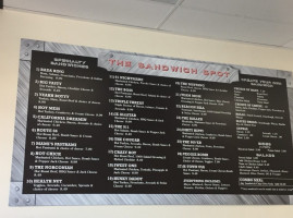 The Sandwich Spot menu