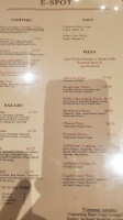 The E Spot menu