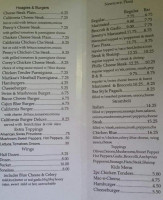 Newtown Cafe menu