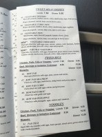 Thai Chef menu