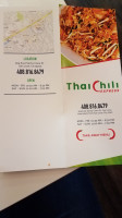 Thai Chili Express menu