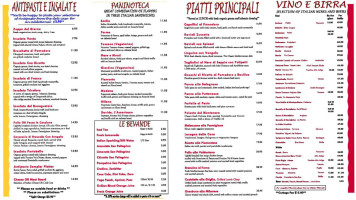 Via Maestra 42 menu