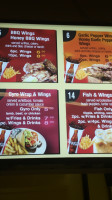 Wild Wings Station menu