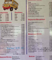 Jean Burger menu