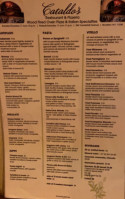 Cataldo's Pizzeria menu