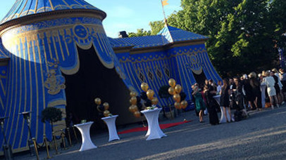 Koppartälten Inomhus