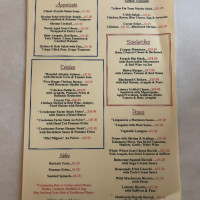 Bistro Les Amis menu