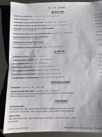 Derive Brewing Company menu