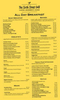 Sixth Street Grill menu