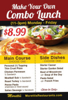 Moretti's Pizzeria Morton Grove food