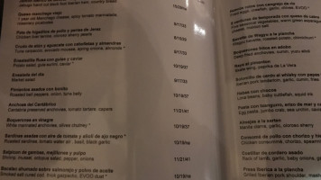 Joselito Casa de Comidas menu