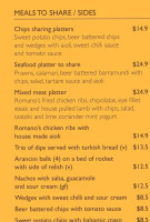 Romano's Coffee Knox City menu