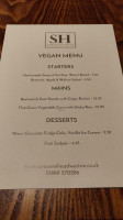 Saracens Head menu