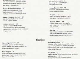 Nonna's Chicago Bistro menu