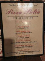 Pizza Bella menu