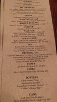 Tavern 29 menu