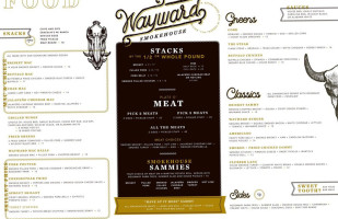 Wayward Southern Kitchen menu