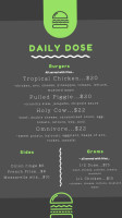 Daily Dose menu