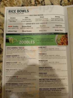 Pei Wei Asian Kitchen menu