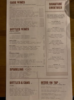 Highball Harvest menu