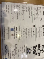 Bing's Boba Tea, LLC menu