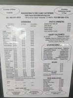 Ragozzino's Deli Catering menu