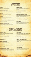 Zapata's Mexican menu