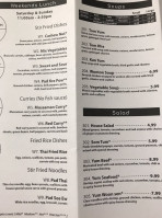 Singha Thai 2 menu