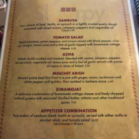 Taste Of Ethiopia Ii menu