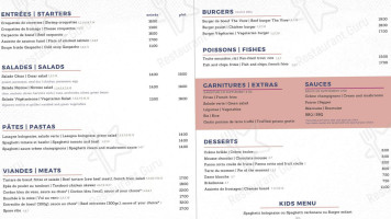 The View Brasserie menu