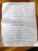 Snap Custom Pizza menu