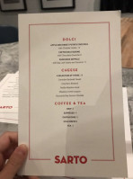 Sarto menu