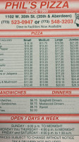 Phil's Pizza food