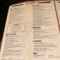 Barley Board menu