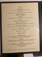 Billy Vee’s Italian menu