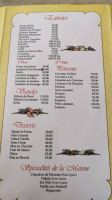 Casa García menu