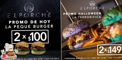 El Porche Hamburguesas food