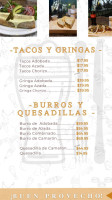 Comida Y Bebida La Esquinita menu