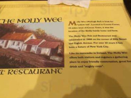 Molly Wee Pub menu