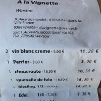 a la vignette menu