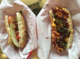 Billie's Gourmet Hot Dogs food