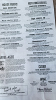 Steel Bender Brewyard menu