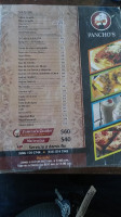 Pancho's Burguer menu