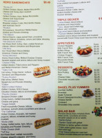 Bagels Plus menu