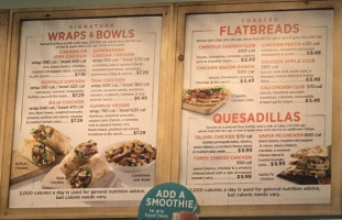 Tropical Smoothie Cafe menu