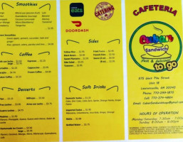 Cuban Sandwich To Go Colombian Bakery menu