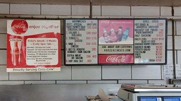 Fritz's Smoked Meats And Superior Sausage Co menu