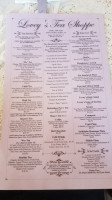 Lovey's Tea Shoppe menu