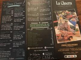 La Chacra menu