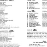 Romanzia Pizzeria Restaurang Meny